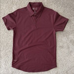 Men's Bylt Drop-Cut: LUX Maroon Polo Shirt